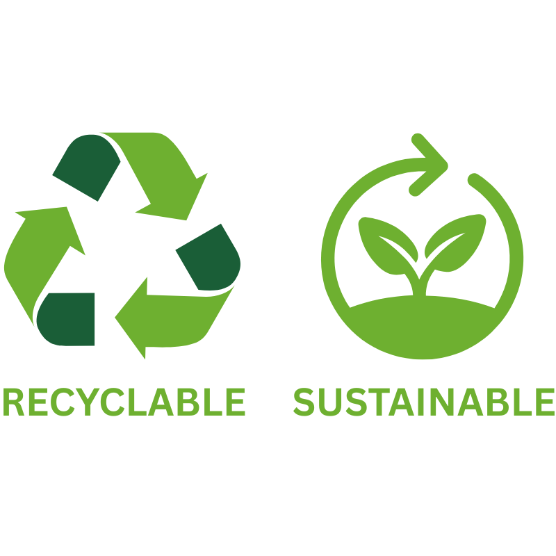 100% Biodegradable and recyclable